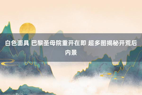 白色面具 巴黎圣母院重开在即 超多图揭秘开荒后内景