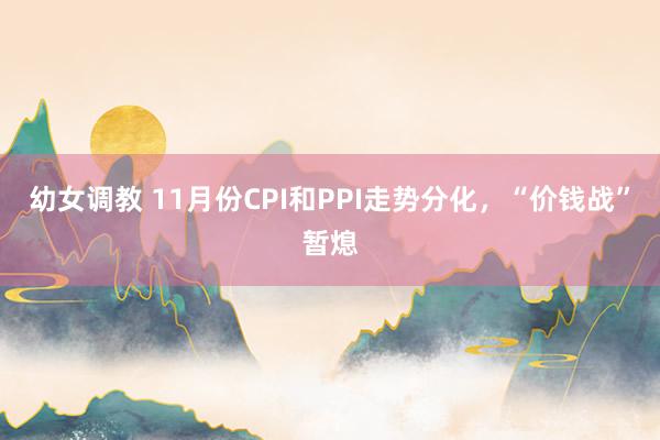 幼女调教 11月份CPI和PPI走势分化，“价钱战”暂熄