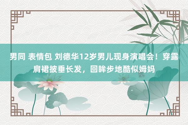 男同 表情包 刘德华12岁男儿现身演唱会！穿露肩裙披垂长发，回眸步地酷似姆妈