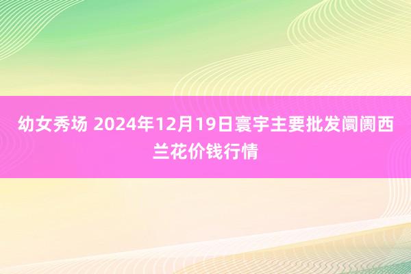 幼女秀场 2024年12月19日寰宇主要批发阛阓西兰花价钱行情