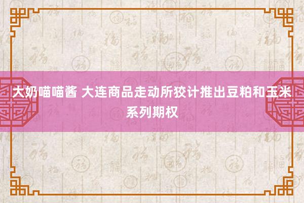 大奶喵喵酱 大连商品走动所狡计推出豆粕和玉米系列期权