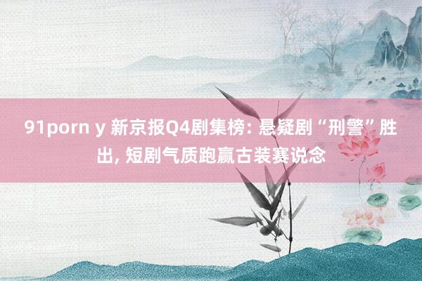 91porn y 新京报Q4剧集榜: 悬疑剧“刑警”胜出， 短剧气质跑赢古装赛说念