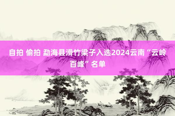自拍 偷拍 勐海县滑竹梁子入选2024云南“云岭百峰”名单