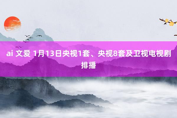 ai 文爱 1月13日央视1套、央视8套及卫视电视剧排播