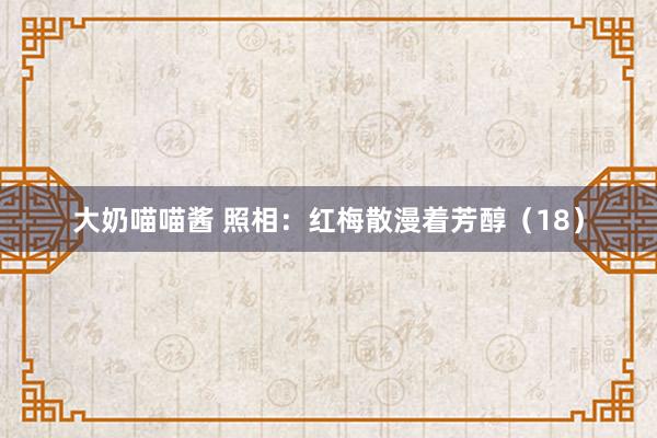大奶喵喵酱 照相：红梅散漫着芳醇（18）