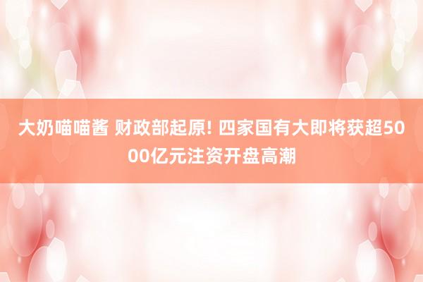 大奶喵喵酱 财政部起原! 四家国有大即将获超5000亿元注资开盘高潮