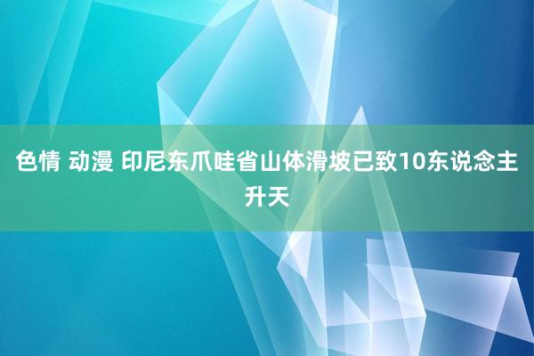 色情 动漫 印尼东爪哇省山体滑坡已致10东说念主升天