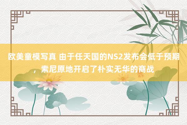 欧美童模写真 由于任天国的NS2发布会低于预期，索尼原地开启了朴实无华的商战
