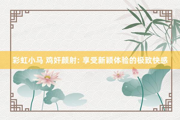 彩虹小马 鸡奸颜射: 享受新颖体验的极致快感